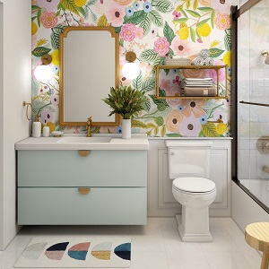 Цветная и яркая ванная комната: как преобразить санузел в Раздольном - razdolnoe.mebel54.com | фото