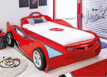 CARBED Кровать-машина Coupe с выдвижной кроватью Red 20.03.1306.00 в Раздольном - razdolnoe.mebel54.com | фото