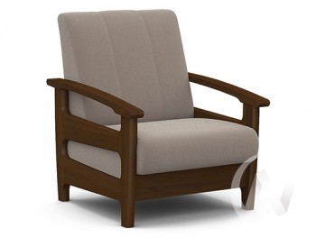 Кресло для отдыха Омега (орех лак/CATANIA COCOA) в Раздольном - razdolnoe.mebel54.com | фото