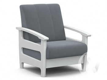 Кресло для отдыха Омега (снег лак/CATANIA SILVER) в Раздольном - razdolnoe.mebel54.com | фото