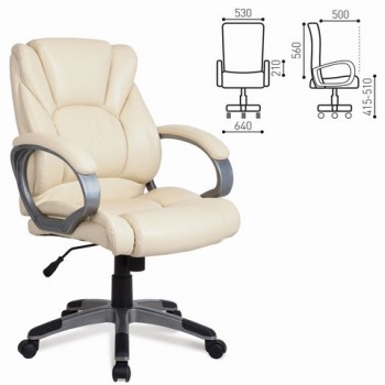 Кресло офисное BRABIX Eldorado EX-504 (бежевый) в Раздольном - razdolnoe.mebel54.com | фото
