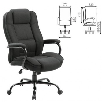 Кресло офисное BRABIX Heavy Duty HD-002 (ткань) в Раздольном - razdolnoe.mebel54.com | фото