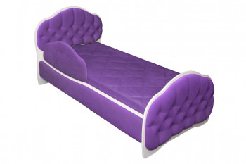 Кровать 160 Гармония 32 Фиолетовый (мягкий бортик) в Раздольном - razdolnoe.mebel54.com | фото