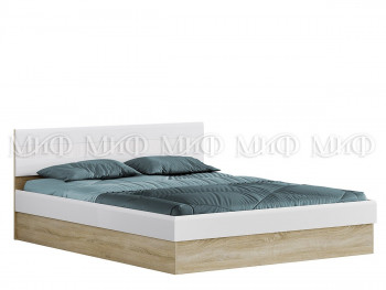 Кровать с подъемным механизмом 1,6 спальня Фортуна (Дуб сонома/белый глянец) в Раздольном - razdolnoe.mebel54.com | фото