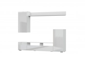 Мебель для гостиной МГС 4 (Белый/Белый глянец) в Раздольном - razdolnoe.mebel54.com | фото