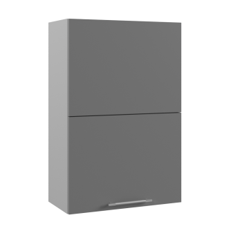 Ройс ПГПМ 600 Шкаф верхний Blum Aventos HF (Графит софт/корпус Серый) в Раздольном - razdolnoe.mebel54.com | фото