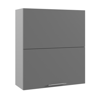 Ройс ВПГПМ 800 Шкаф верхний высокий Blum Aventos HF (Графит софт/корпус Серый) в Раздольном - razdolnoe.mebel54.com | фото